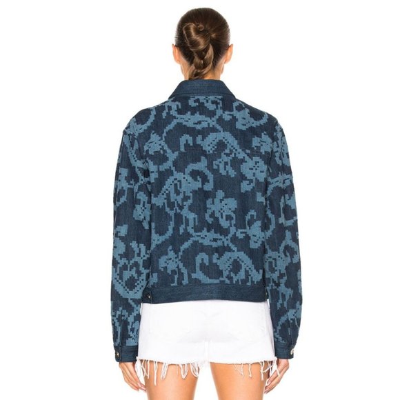 Rag & Bone Concord Jean Jacket Indigo Size XXS Textured - Picture 3 of 7